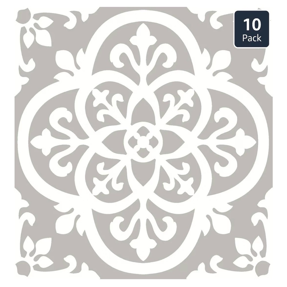 FloorPops FP2942 Medina Peel and Stick Floor Tiles - 17 boxes (10 Tiles per Box)